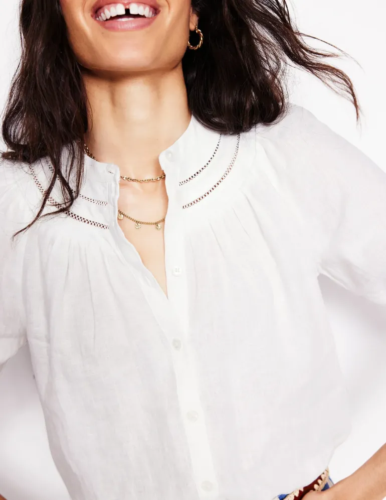 Hammered Disk Layered Necklace--Boden Clearance