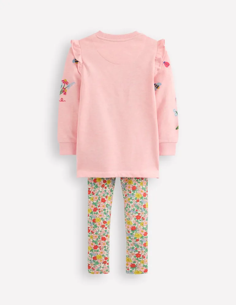 Heart Pocket Tunic Set-Berry Floral-Boden Fashion