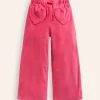Heart Pocket Velour Sweatpants-Vintage Pink-Boden Sale
