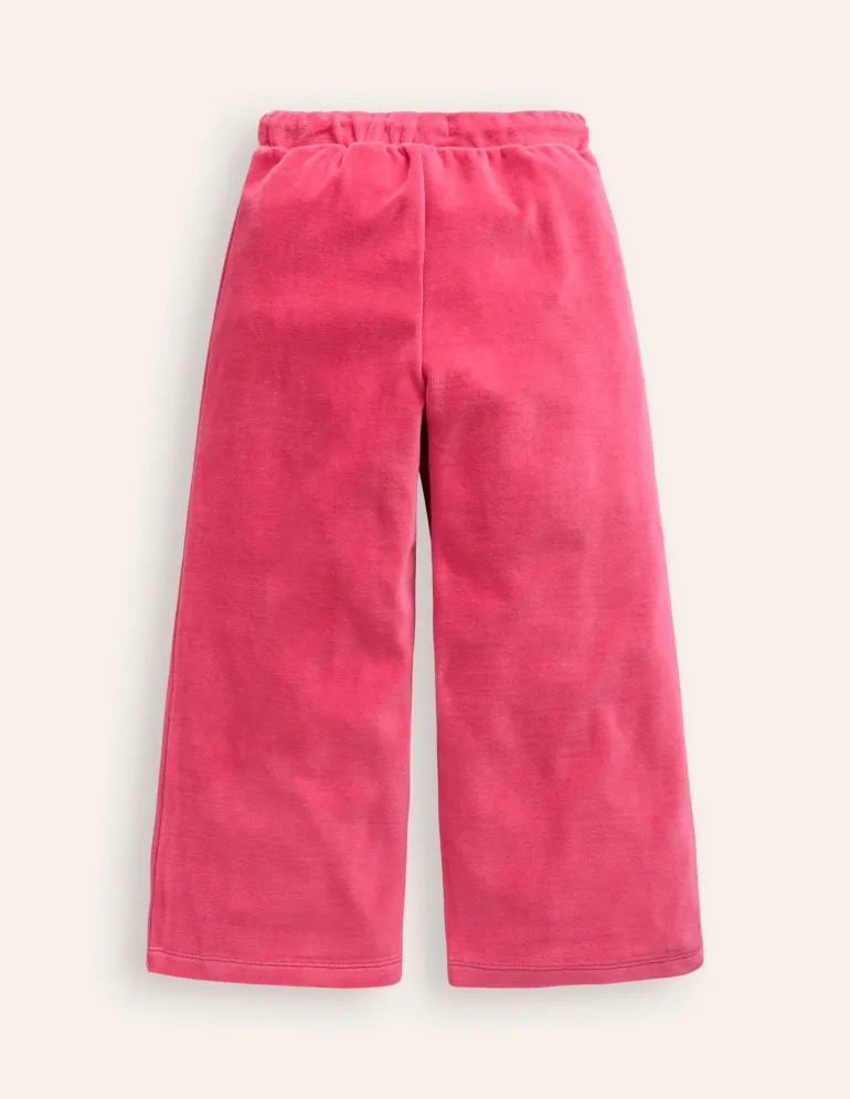 Heart Pocket Velour Sweatpants-Vintage Pink-Boden Sale