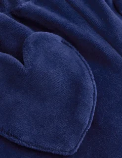 Heart Pocket Velour Sweatpants-Starboard Blue-Boden Hot