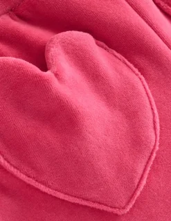 Heart Pocket Velour Sweatpants-Vintage Pink-Boden Sale