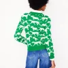 Heather Jacquard Sweater-Sapling Green, Dogs-Boden New