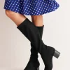 Heeled Stretch Knee Boots--Boden New