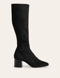 Heeled Stretch Knee Boots--Boden New
