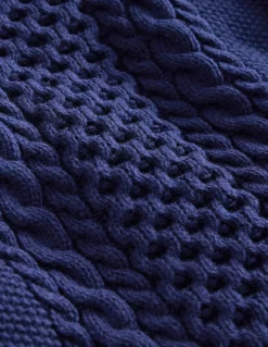 Heritage Cable Sweater-College Navy-Boden Flash Sale