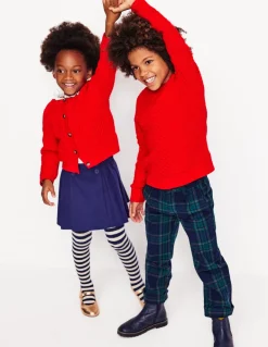 Heritage Cable Sweater-Poppy Red-Boden Outlet