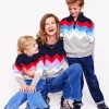Heritage Half-Zip Sweater-Grey Marl Chevron-Boden Shop