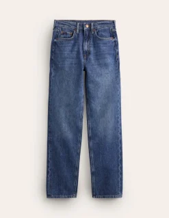 High Rise Straight Leg Jeans-Mid Vintage-Boden Cheap