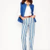 High Rise Stripe Jeans-Marine Wide Stripe-Boden Store