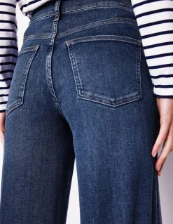 High Rise Wide Crop Jeans-Mid Vintage-Boden Outlet