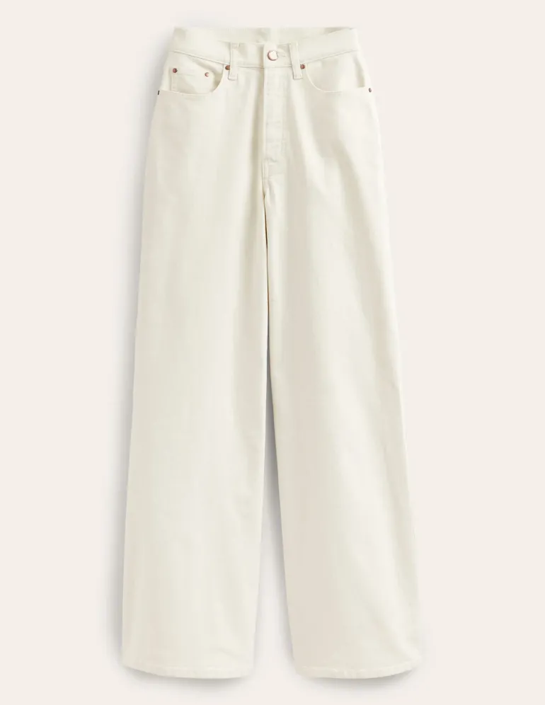 High Rise Wide Leg Jeans--Boden Flash Sale