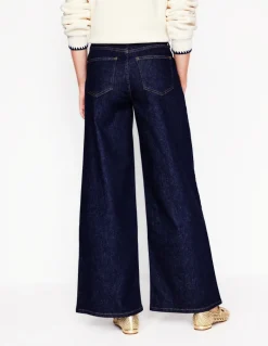 High Rise Wide Leg Jeans-Indigo Rinse-Boden Fashion