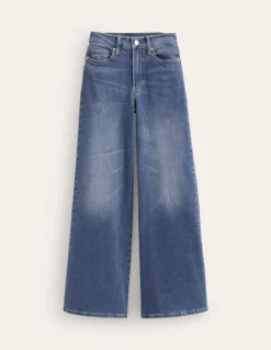 High Rise Wide Leg Jeans-Mid Vintage-Boden Cheap