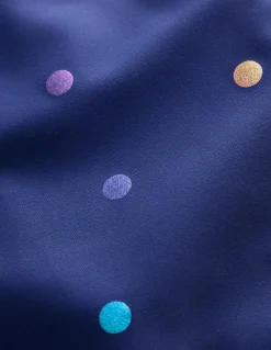 High Waisted Bikini Bottoms-Navy Rainbow Foil Confetti-Boden Flash Sale