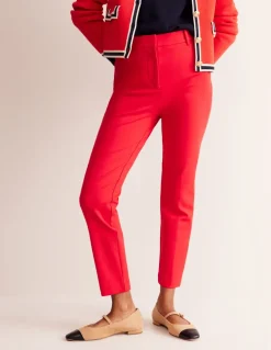 Highgate Ponte Pants-Hot Pepper-Boden Online