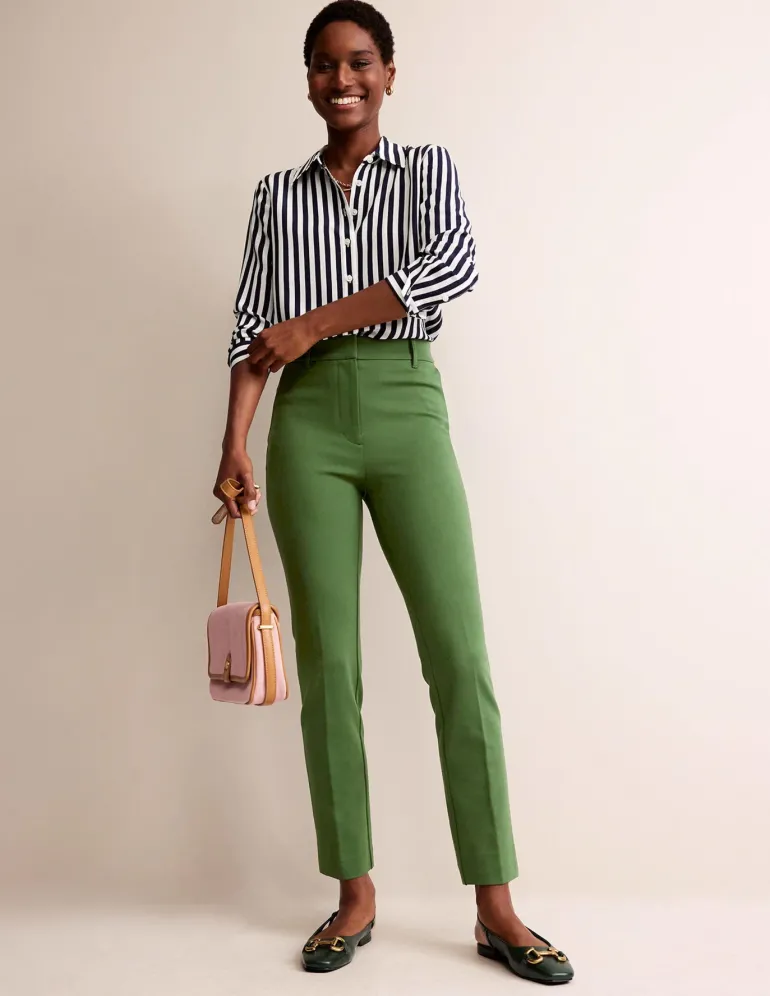 Highgate Ponte Pants-Winter Green-Boden Best Sale