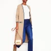 Holly Longline Knitted Jacket-Camel Melange-Boden Hot