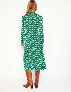 Imogen Collared Jersey Dress-Grass, Janet and Friends-Boden Best