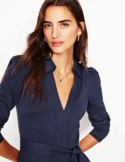 Imogen Collared Jersey Dress--Boden Flash Sale