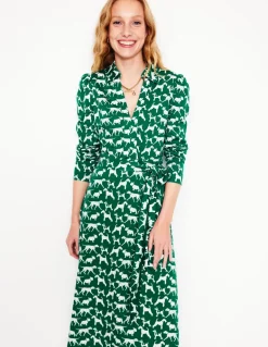 Imogen Collared Jersey Dress-Grass, Janet and Friends-Boden Best