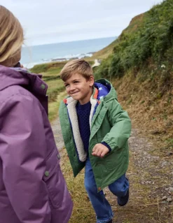 4-in-1 Waterproof Coat-Safari Green-Boden Hot
