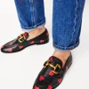Iris Snaffle Loafers-Black Hearts-Boden Fashion
