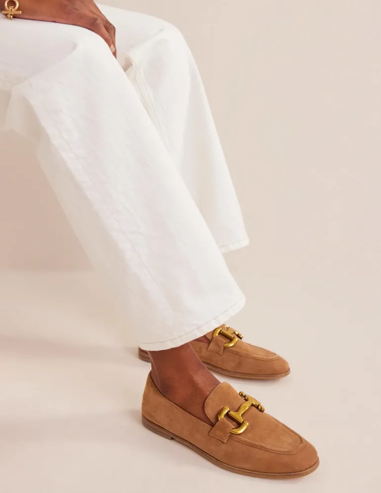 Iris Snaffle Loafers-Ginger Snap Suede-Boden Cheap