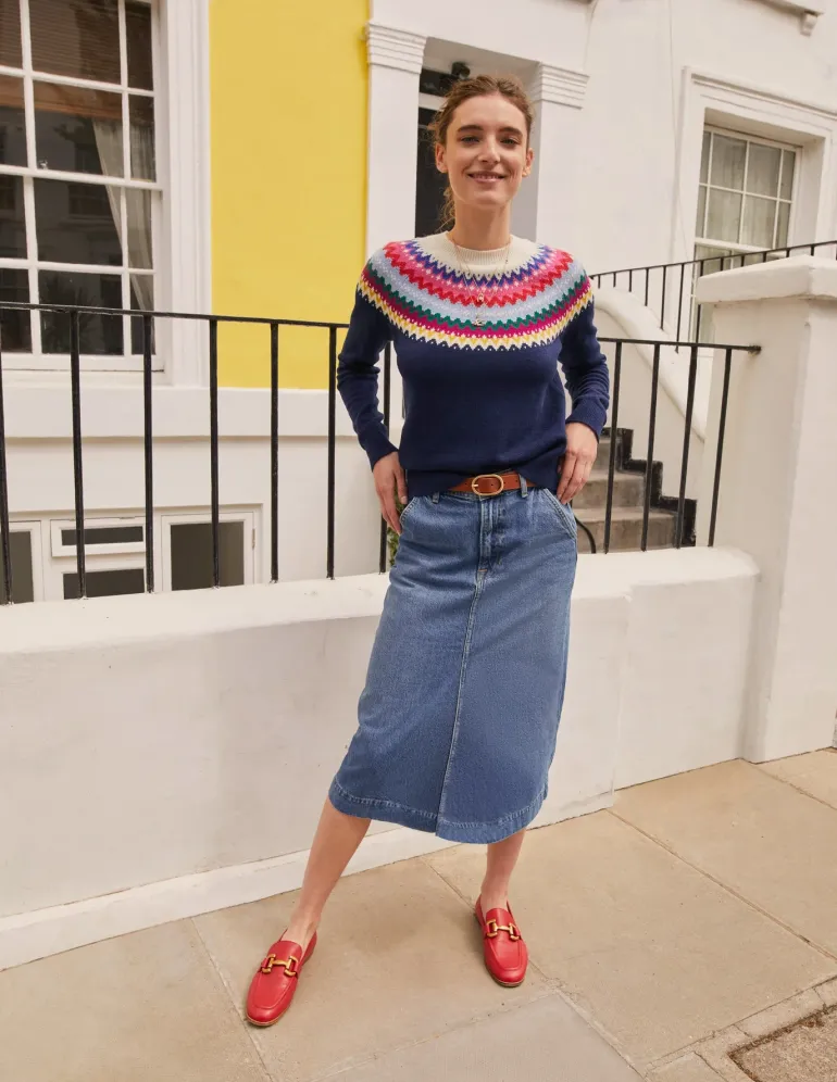 Iris Snaffle Loafers-Pillarbox Red-Boden Outlet