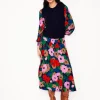 Ivy Smocked Midi Dress-Multi, Painterly Meadow-Boden Shop