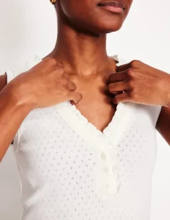 Jersey Henley Pajama Vest--Boden Hot