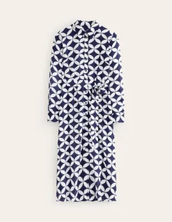 Kate Midi Shirt Dress-French Navy, Diamond Terrace-Boden Sale