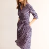 Kate Midi Shirt Dress-Orchid Pink, Arch Geo-Boden Cheap