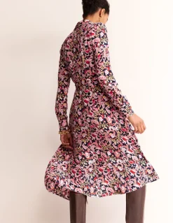 Kate Midi Shirt Dress-Soft Peony, Sweet Pea-Boden Best
