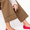 Kitty Flexi Sole Ballet Flats-Pillarbox Red-Boden Discount