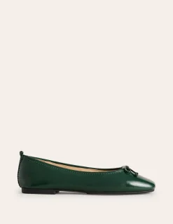 Kitty Flexi Sole Ballet Flats-Ponderosa Pine Patent-Boden Fashion