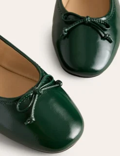 Kitty Flexi Sole Ballet Flats-Ponderosa Pine Patent-Boden Fashion