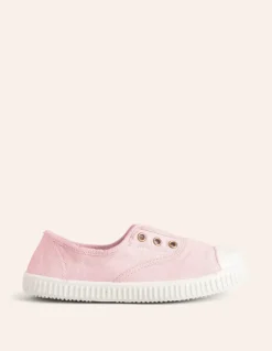 Laceless Canvas Pull-ons-Cameo Pink-Boden New
