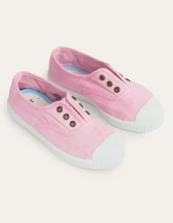 Laceless Canvas Pull-ons-Cameo Pink-Boden Discount