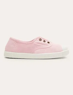 Laceless Canvas Pull-ons-Cameo Pink-Boden New
