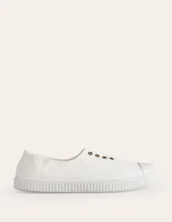Laceless Canvas Sneakers--Boden Discount