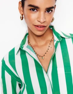 Layering Charm Necklace-Green Heart-Boden Cheap