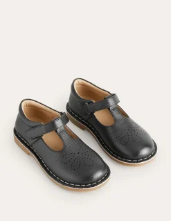 Leather T-bar Flats--Boden Hot