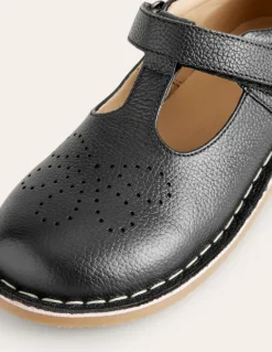 Leather T-bar Flats--Boden Hot