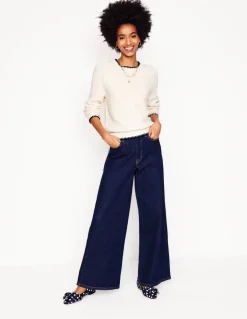 Lena Stitch Detail Sweater-Warm Ivory-Boden Cheap