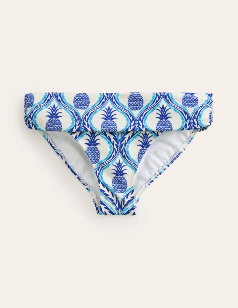 Levanzo Fold Bikini Bottoms-Surf The Web, Pineapple Wave-Boden Fashion