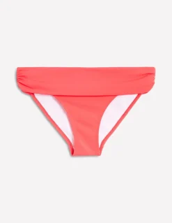 Levanzo Fold Bikini Bottoms-Coral Punch-Boden Outlet