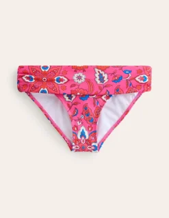 Levanzo Fold Bikini Bottoms-Pink, Botanical Wave-Boden Store