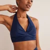 Levanzo Halter Bikini Top-French Navy-Boden Sale