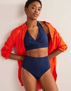 Levanzo Halter Bikini Top-French Navy-Boden Sale